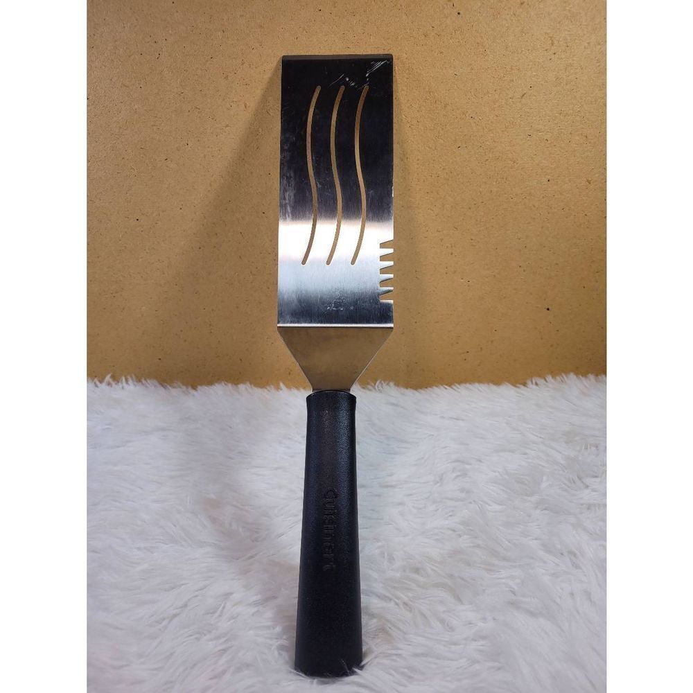 Cuisinart 15.5 inch Stainless Steel Slotted Turner with Black Handle